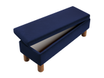 The Essential Storage Bench in Recycled Velvet