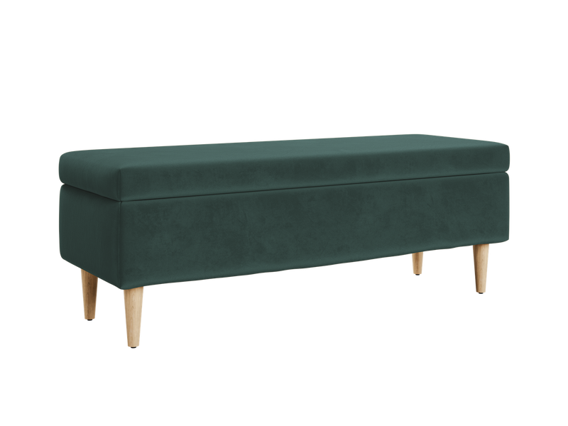 The Essential Storage Bench in Recycled Velvet