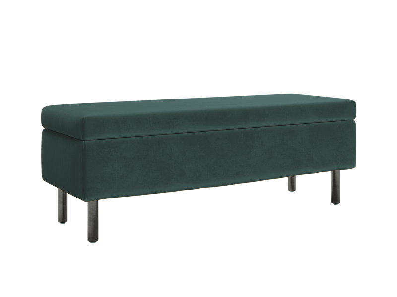 The Essential Storage Bench in Recycled Velvet