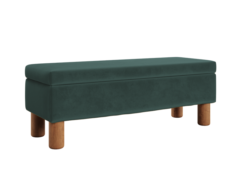The Essential Storage Bench in Recycled Velvet