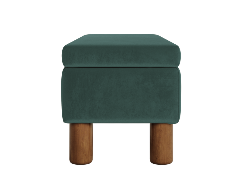 The Essential Storage Bench in Recycled Velvet