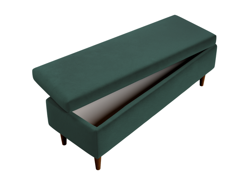 The Essential Storage Bench in Recycled Velvet