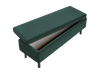 The Essential Storage Bench in Recycled Velvet