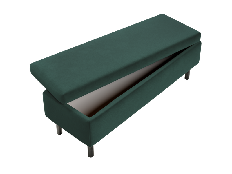 The Essential Storage Bench in Recycled Velvet