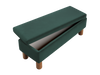 The Essential Storage Bench in Recycled Velvet