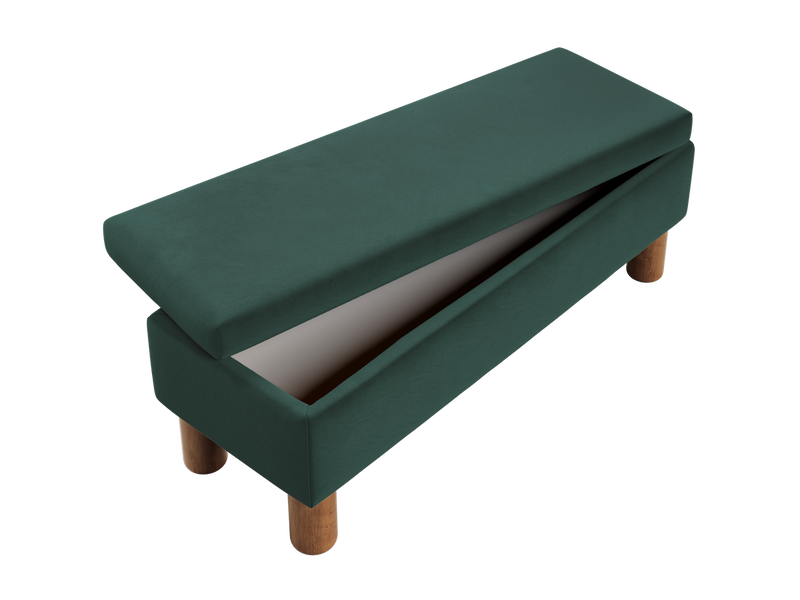 The Essential Storage Bench in Recycled Velvet