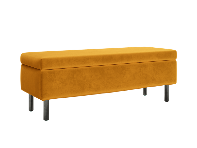 The Essential Storage Bench in Recycled Velvet