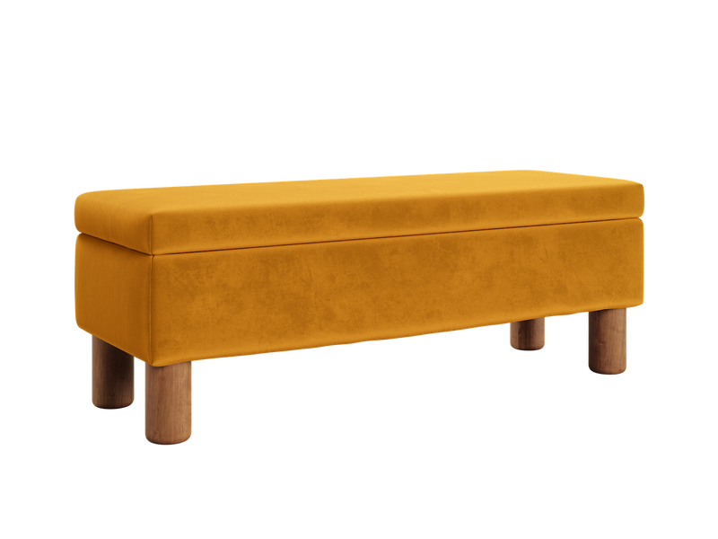 The Essential Storage Bench in Recycled Velvet
