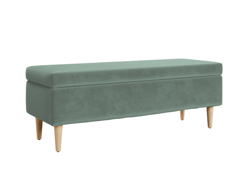 The Essential Storage Bench in Recycled Velvet