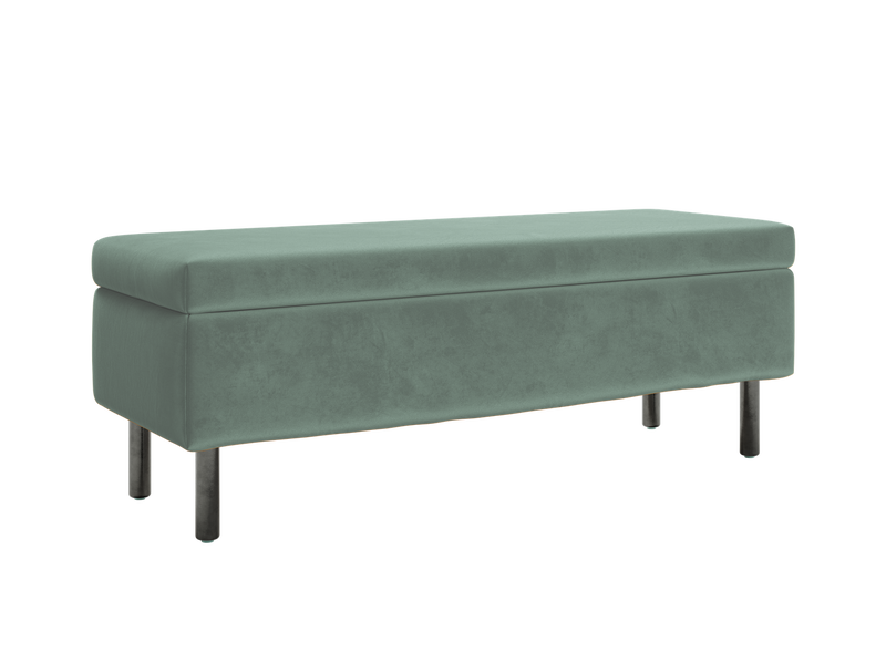 The Essential Storage Bench in Recycled Velvet
