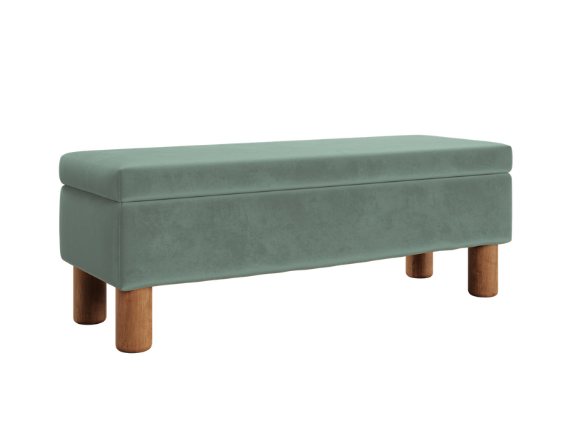 The Essential Storage Bench in Recycled Velvet