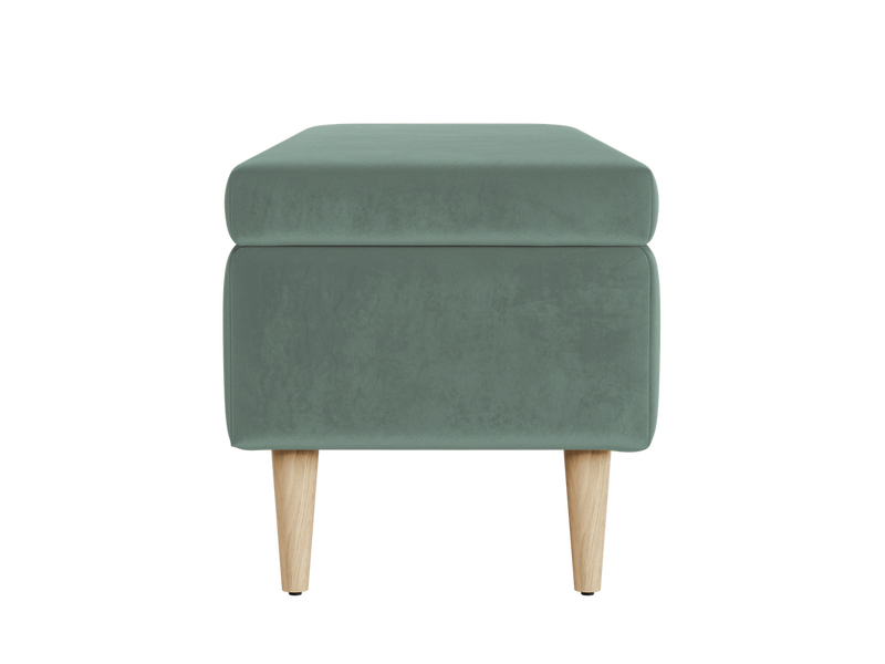 The Essential Storage Bench in Recycled Velvet