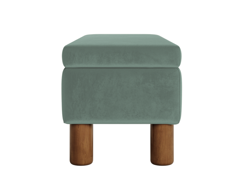 The Essential Storage Bench in Recycled Velvet