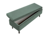 The Essential Storage Bench in Recycled Velvet