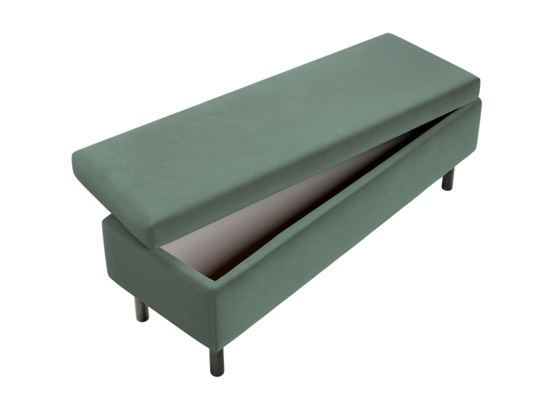 The Essential Storage Bench in Recycled Velvet