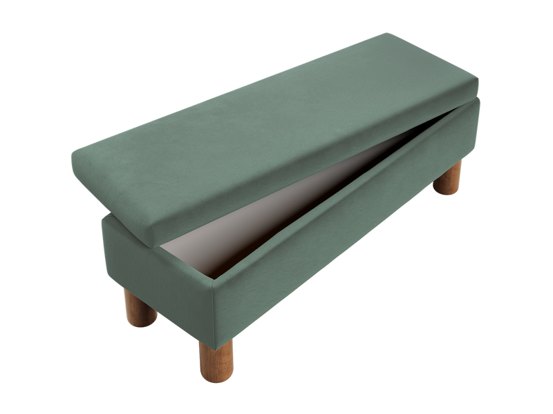 The Essential Storage Bench in Recycled Velvet