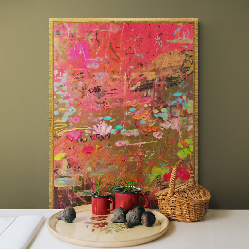 Canvas Print: "Vibrant Veil"