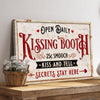 Vintage Rustic Kissing Booth Sign III