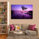 Violet Toned Lake Wall Art