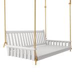 Keystone Amish Co. 4 Foot Franklin Porch Swing Bed, White Paint