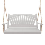 Keystone Amish Co. Sunburst Porch Swing, 6 Foot, White