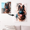 Dog Watercolor Portrait  Sign