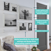 Mondrian 59" Double Panel Wallscape (Choose Your Color or Clear)