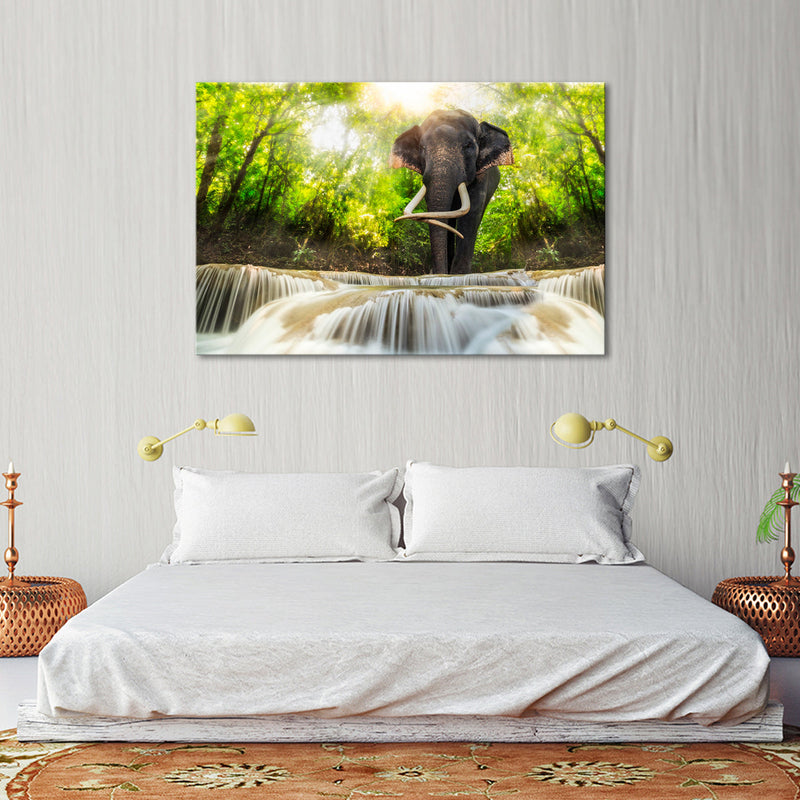 Waterfall Elephant Wall Art