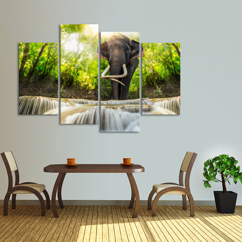 Waterfall Elephant Wall Art