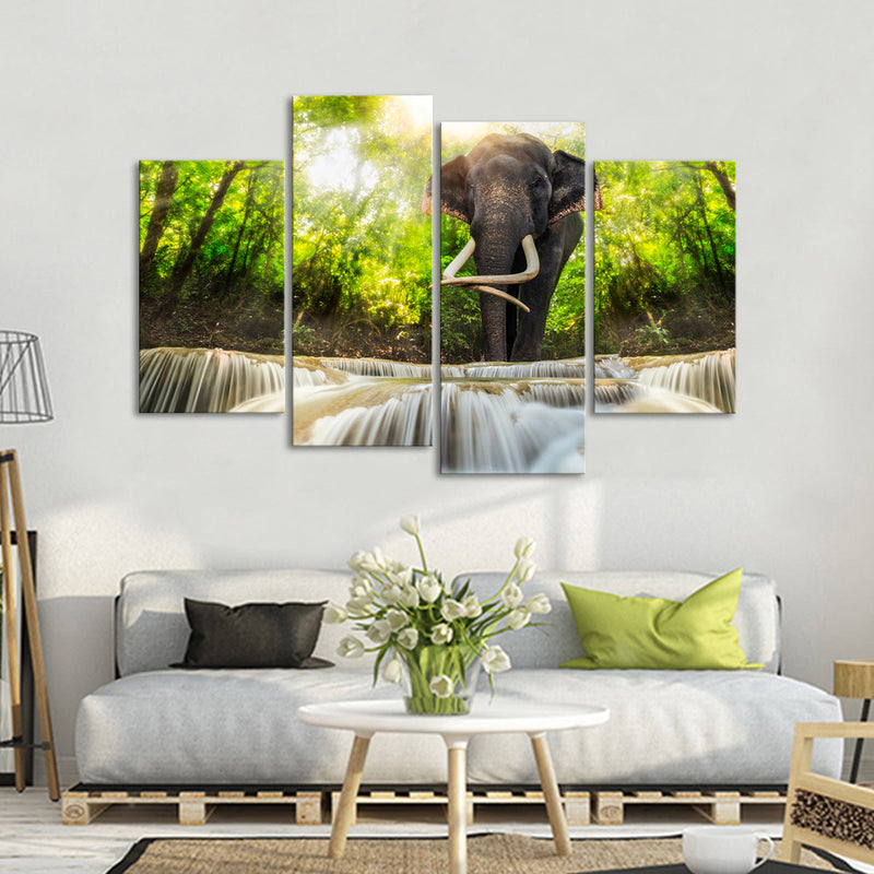 Waterfall Elephant Wall Art