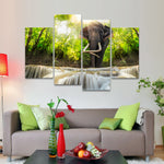 Waterfall Elephant Wall Art