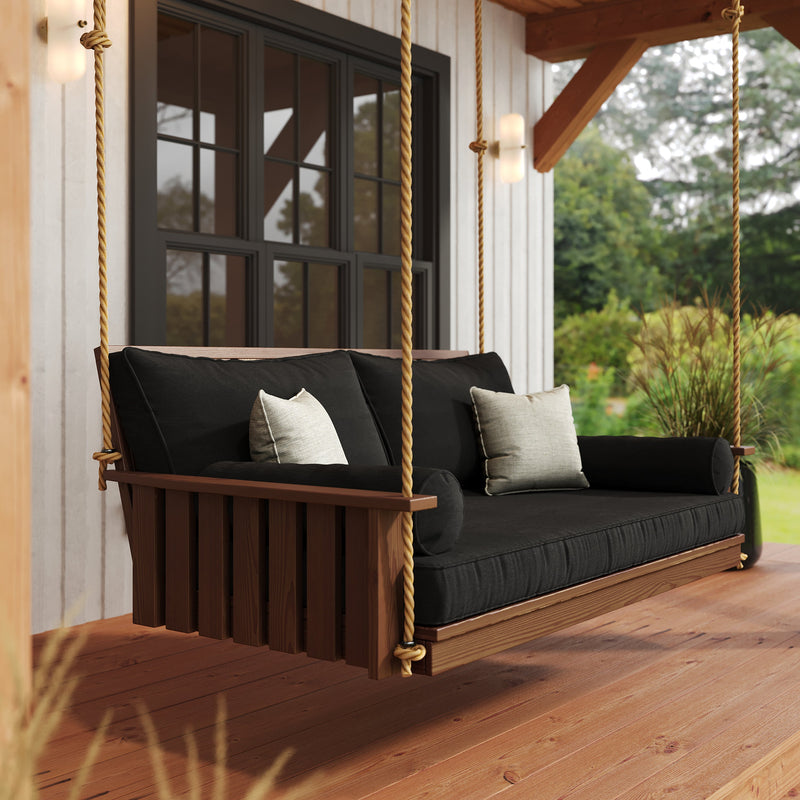 Keystone Amish Co. Twin The Weston Porch Swing Bed, Dark Green Paint