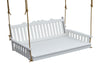 Keystone Amish Co. Twin York Recycled Plastic Swing Bed, Bright White