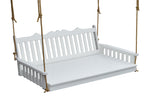 Keystone Amish Co. Twin York Recycled Plastic Swing Bed, Bright White