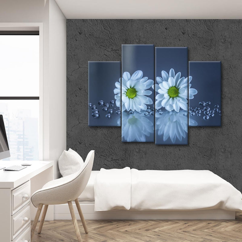White Daisies Wall Art