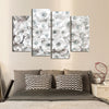 White Roses Wall Art