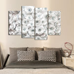White Roses Wall Art