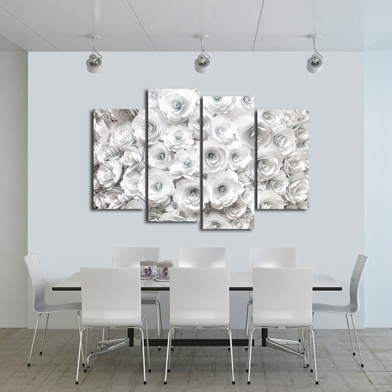 White Roses Wall Art