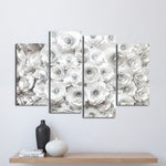 White Roses Wall Art