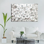 White Roses Wall Art