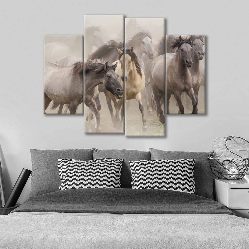 Wild Horse Stampede Wall Art