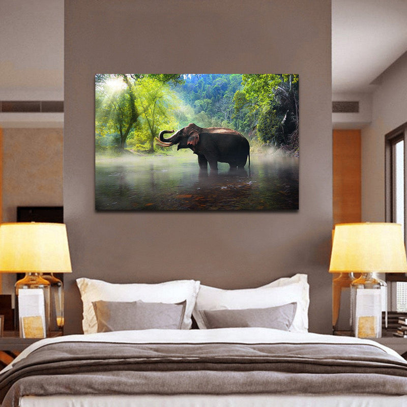 Wild Elephant Wall Art