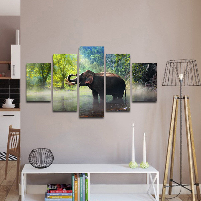 Wild Elephant Wall Art
