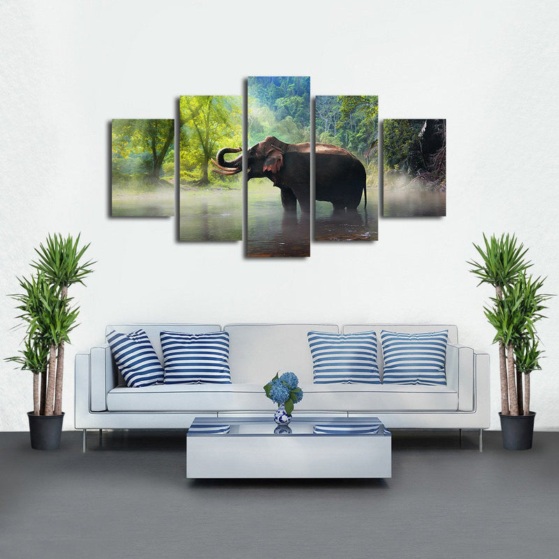 Wild Elephant Wall Art