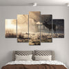 Wild Deer In Snow Wall Art