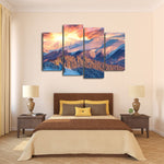 Snowy Mountain Sunrise Wall Art