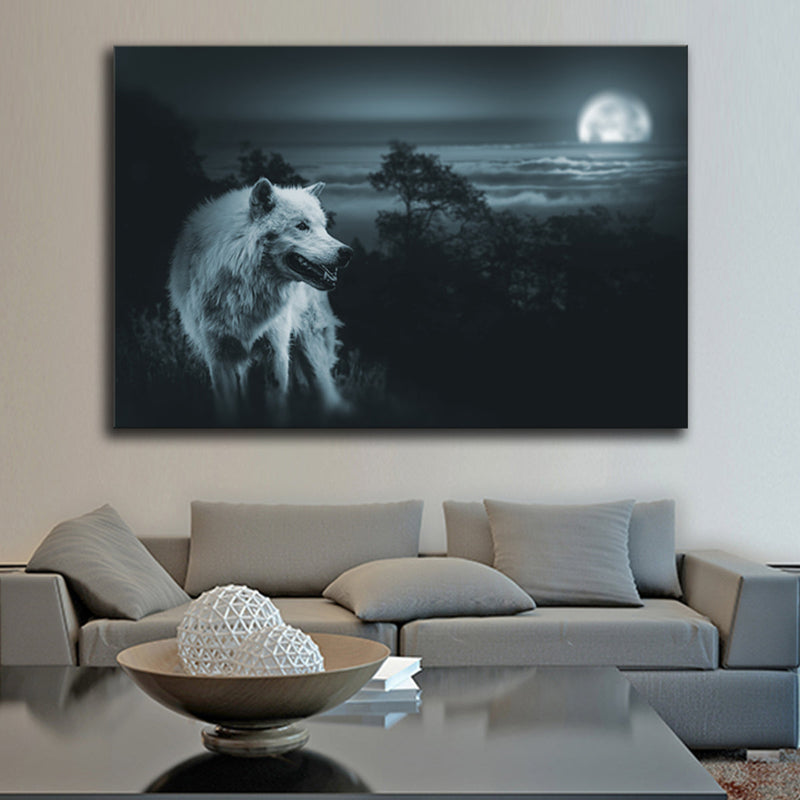 Moon Wolf Wall Art