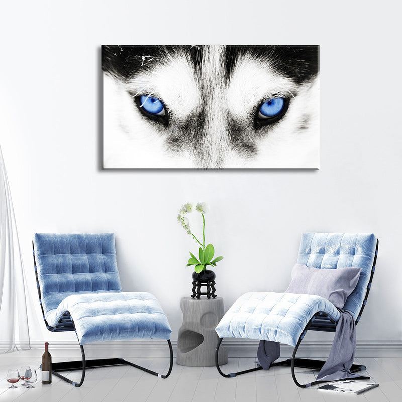 Husky's Eyes Wall Art