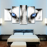 Husky's Eyes Wall Art