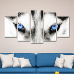 Husky's Eyes Wall Art
